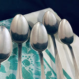 8 x Vintage American Silver Plate Dessert Spoons by 1835 R. Wallace & Sons