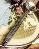 6 x Vintage Continental Silver Plate Soup Spoons