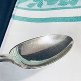 Pair Vintage English Silver Plate Table Spoons Servers Rococo Pattern Harrison