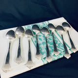 8 x Vintage American Silver Plate Dessert Spoons by 1835 R. Wallace & Sons