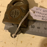 Vintage Ex Mine Government of South Australia Brass Padlock By HTV of England